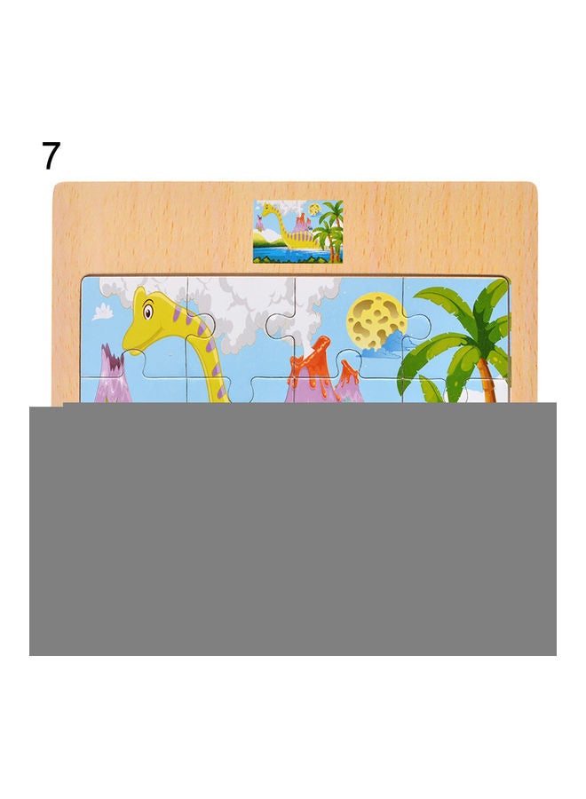 Wooden Animal Themed Jigsaw Puzzles Set - Image 1